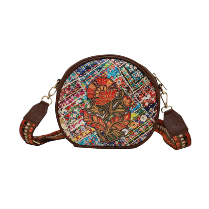 Multicolour Paisley Orbis Sling Bags 1304