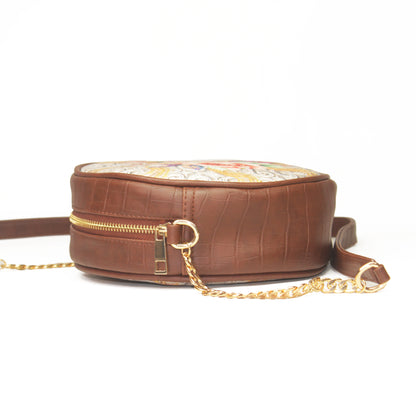 Cottage Rose Round Sling Bag 402