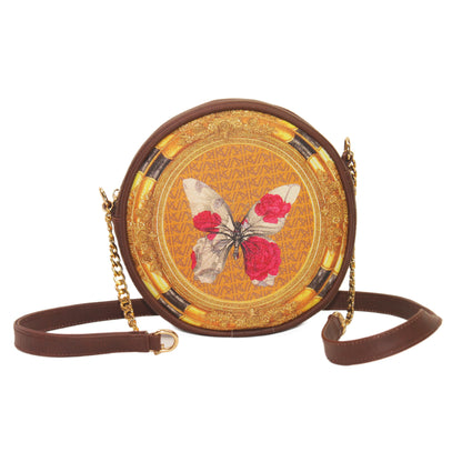 Vintage Butterfly Round Sling Bag 403