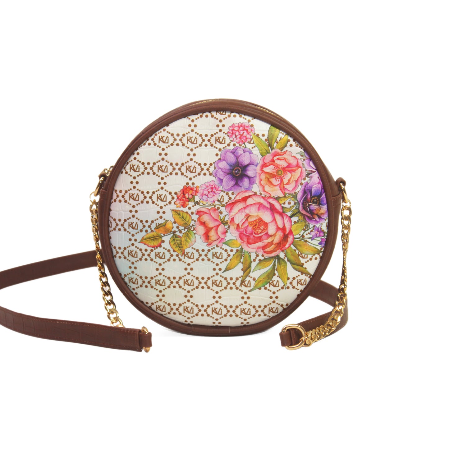 Peony Rose Round Sling Bag 407