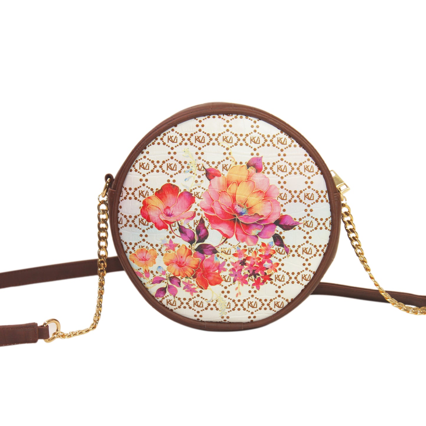 Peony Rose Round Sling Bag 407