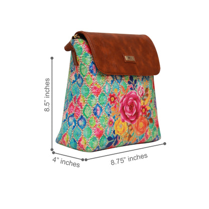 Royal Bloom Flap Crossbody Bag 607