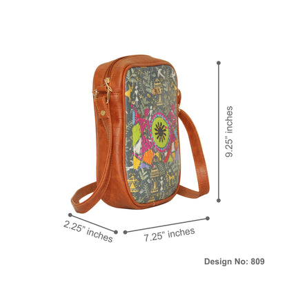Tribal Abstract Satchel Crossbody Bag 809